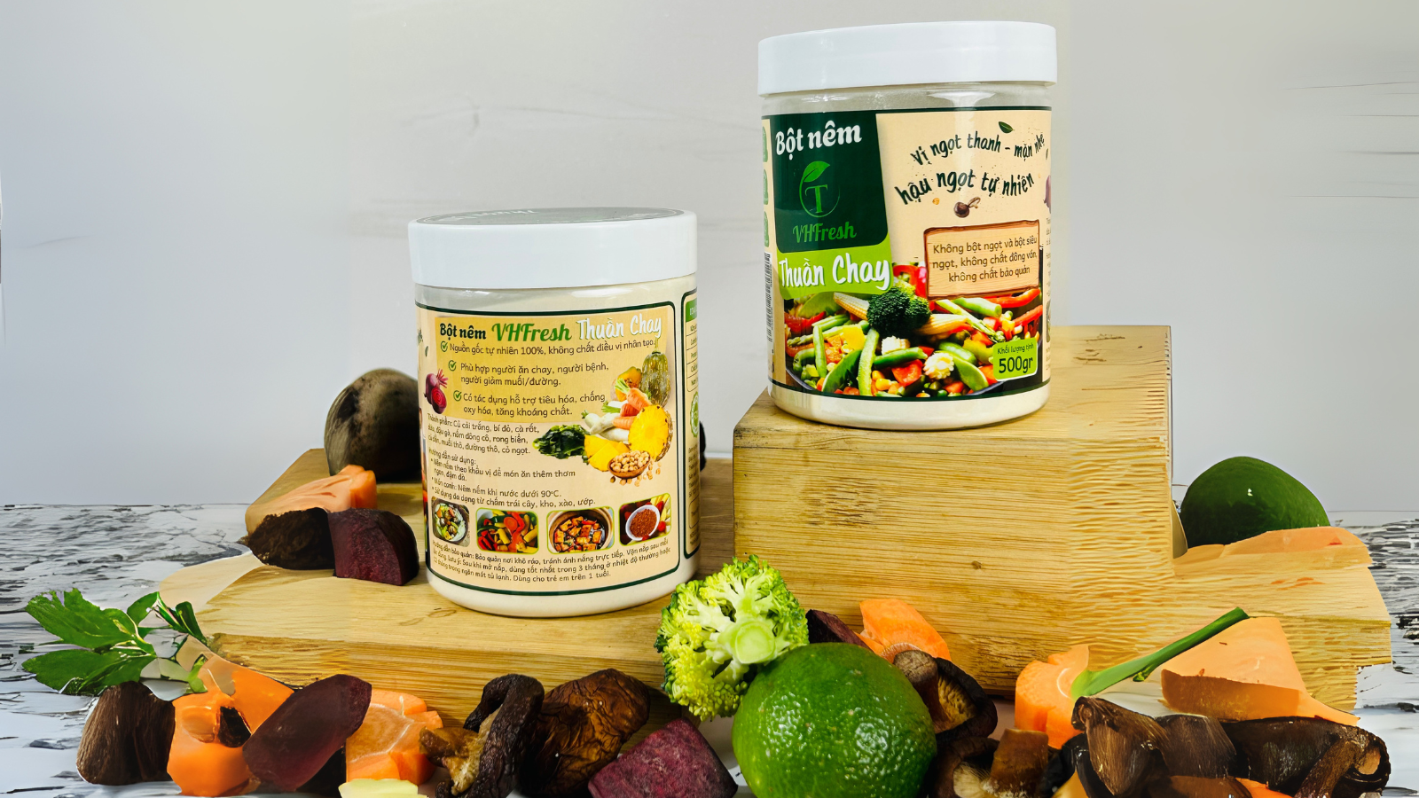 🌿 Bột Nêm VHfresh – Gia vị thuần chay, đậm vị tự nhiên