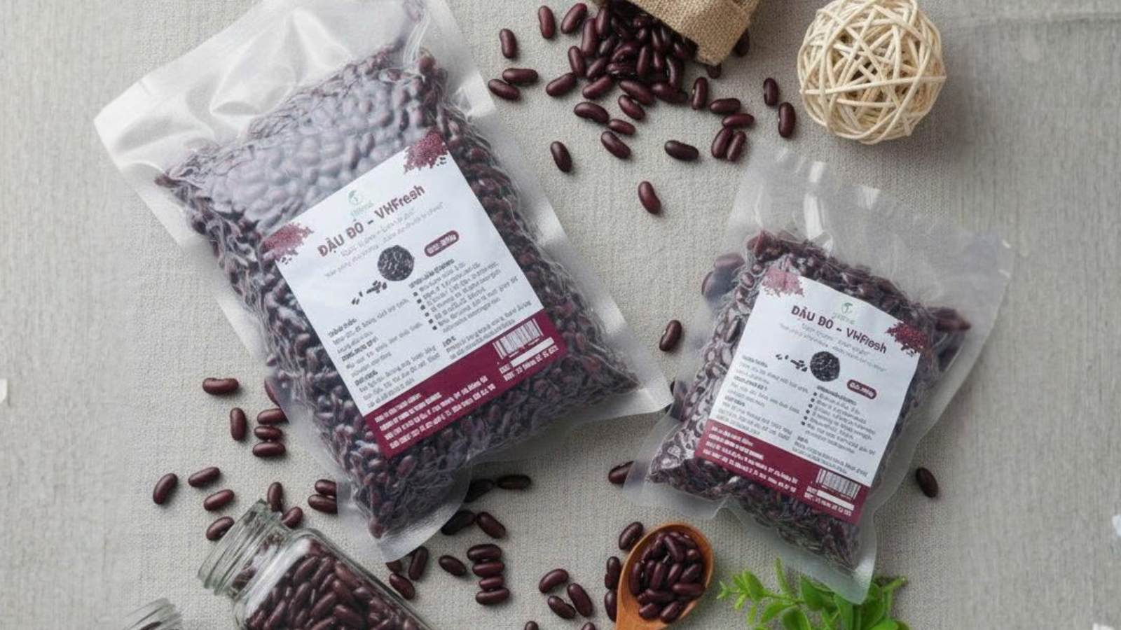 🌱 Đậu Huyết VHfresh – Hạt nhỏ đỏ nâu, dinh dưỡng dồi dào từ thiên nhiên