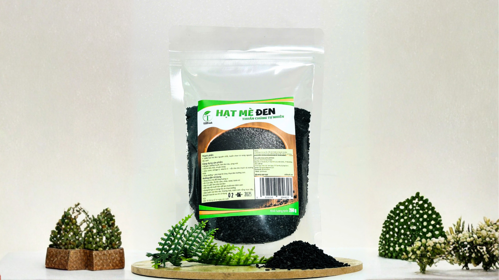 🌑 Hạt Mè Đen VHfresh – Nhỏ bé nhưng giàu dưỡng chất cho sức khỏe