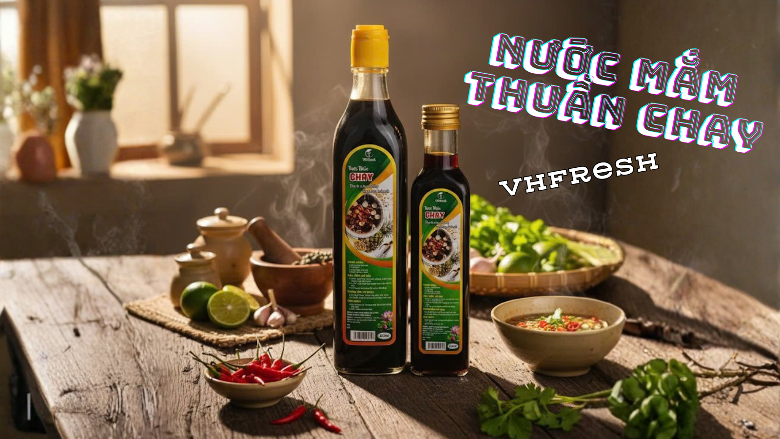 🍶 Nước Mắm Chay VHfresh – Thuần tự nhiên, đậm vị truyền thống